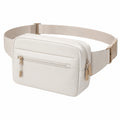 G¨¹rteltasche 22 x 7 x 14 cm aus Kunstleder in Cremewei? mit verstellbarem Gurt
