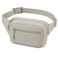 H¨¹fttasche 30 x 8 x 17 cm aus Textil in Beige mit Rei?verschluss und verstellbarem Gurt