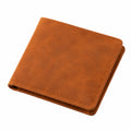 Geldb?rse 11.5 x 9.5 x 1.5 cm Braun aus leder?hnlichem Material im klassischen Klappdesign