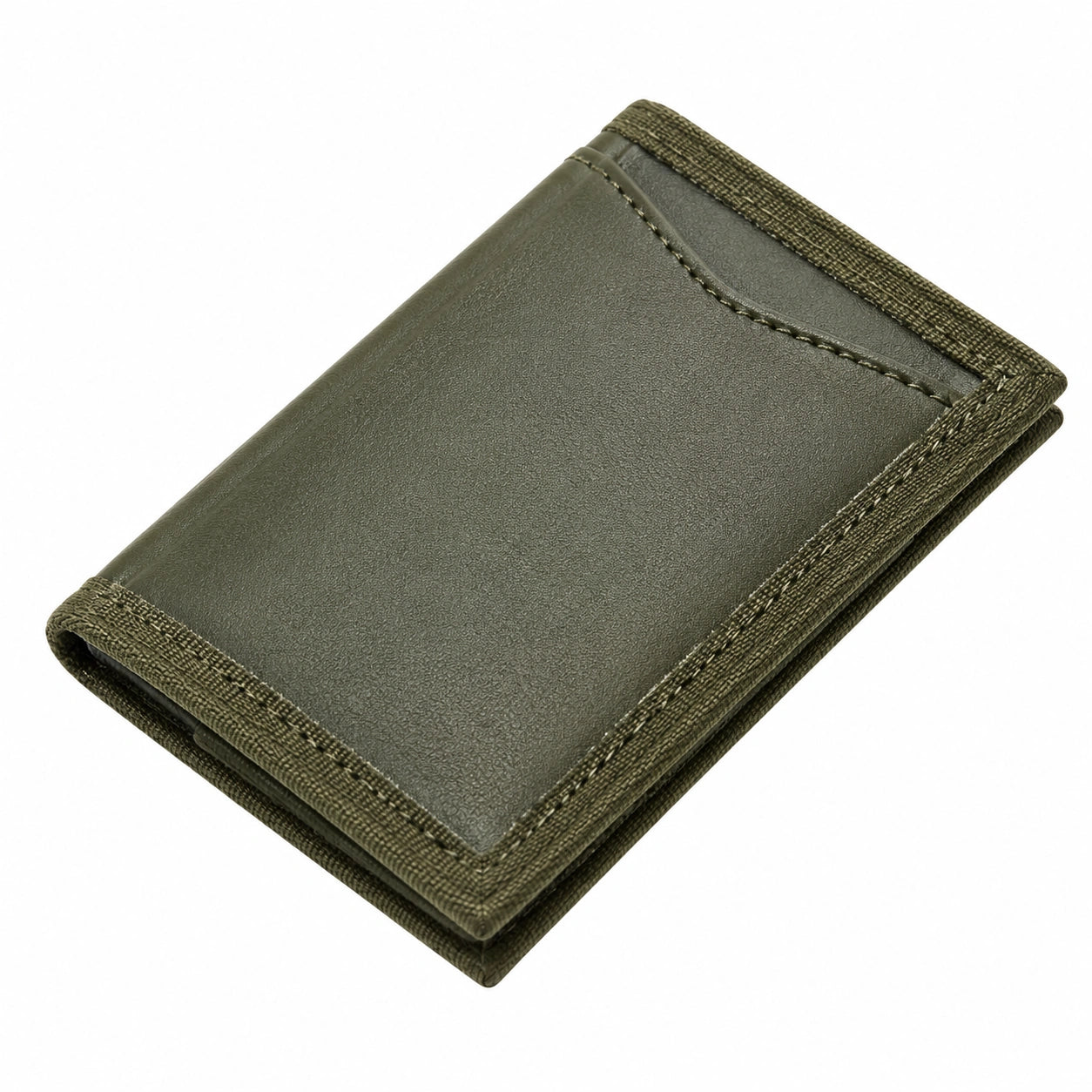 Kartenetui 11 x 8 x 1 cm Kunstleder Olivgr¨¹n schlank