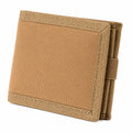 Geldb?rse 12 x 9 x 2 cm aus Textilgewebe in Sandbeige mit Klettverschluss
