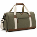 Reisetasche 50 x 25 x 30 cm aus Canvas Olivgr¨¹n mit Kunstlederdetails funktional